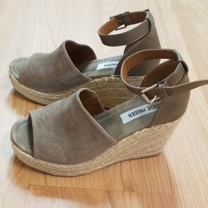 Steve Madden Suede Wedge Espadrille